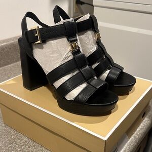 Michael Kors Black Strappy Heels